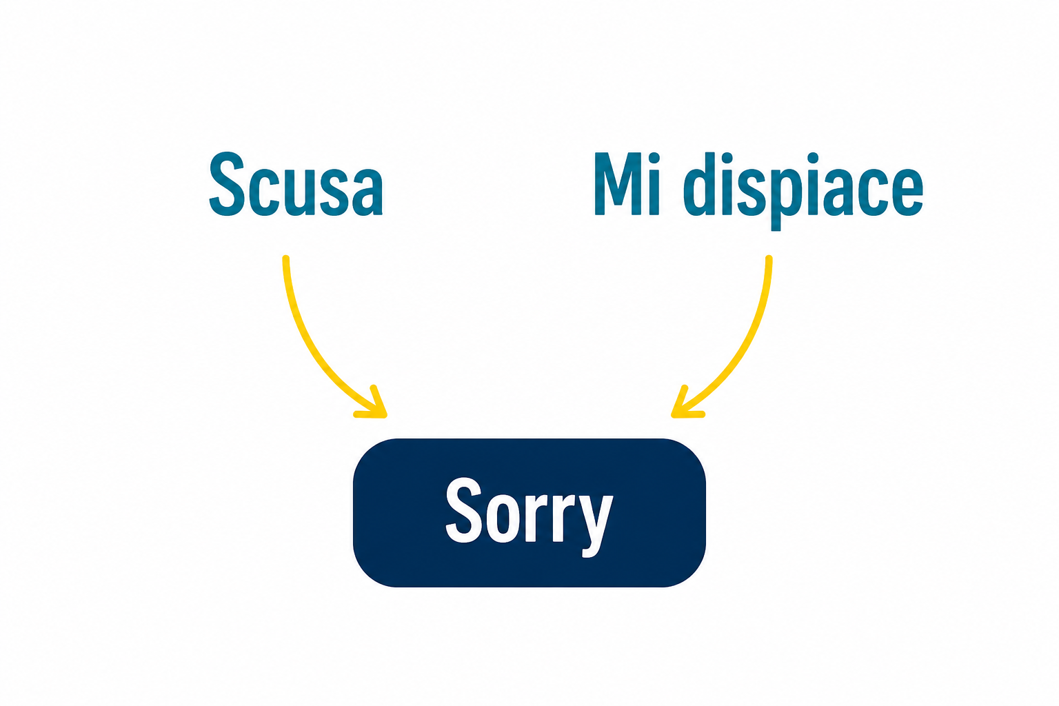 Scusa o mi dispiace? Come scegliere la parola giusta