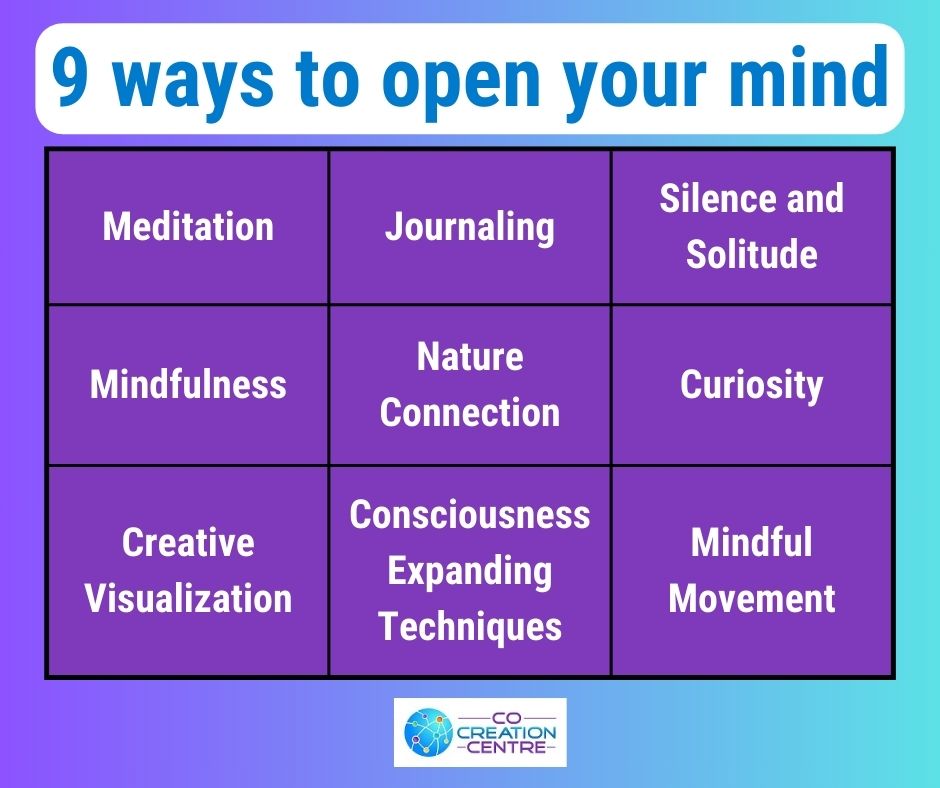 9 ways to open your mind :-)