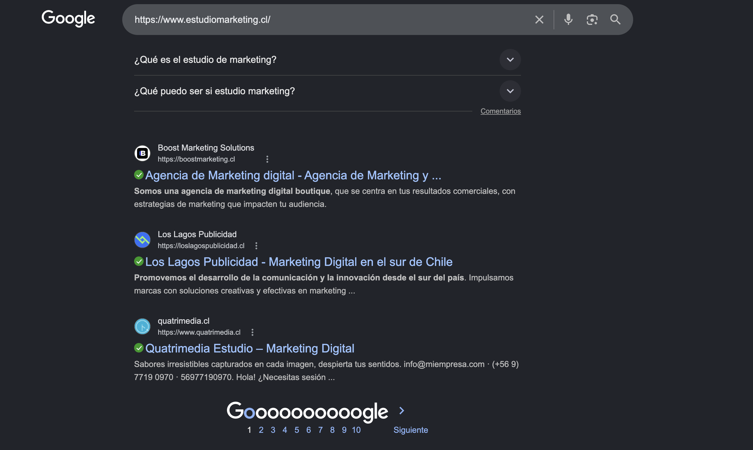 Demanda real en Google
