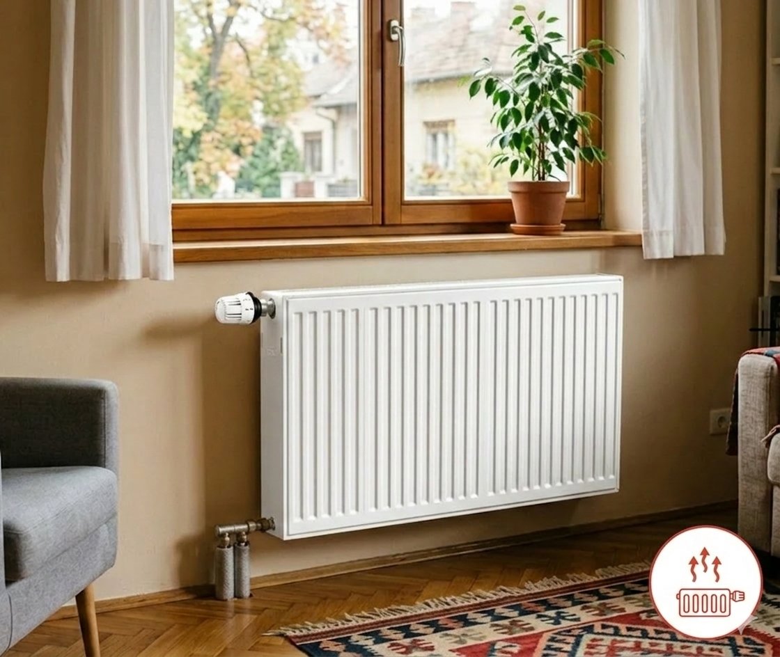 Radiátoros fűtés egy szobában
