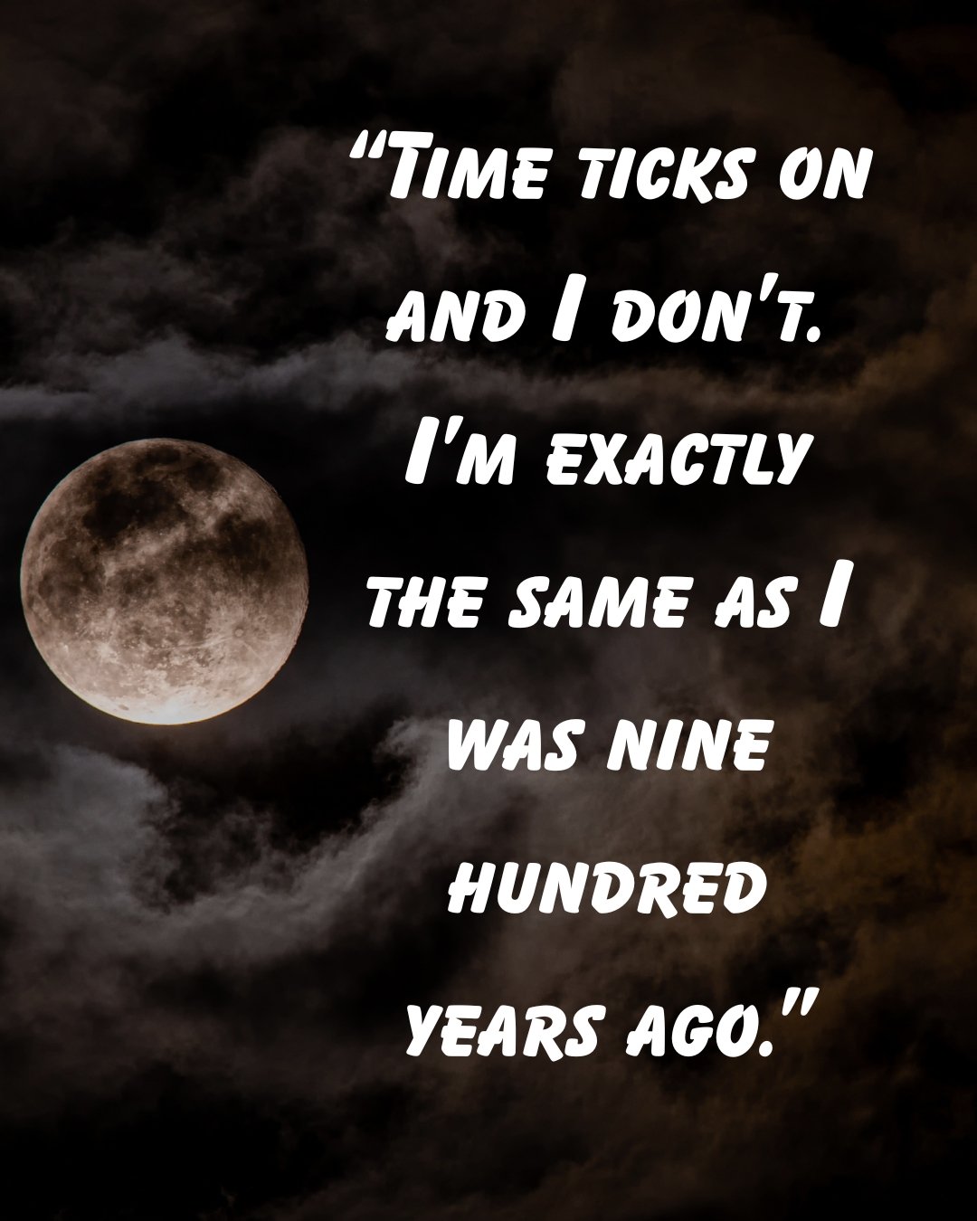 An image of a moon with the text 