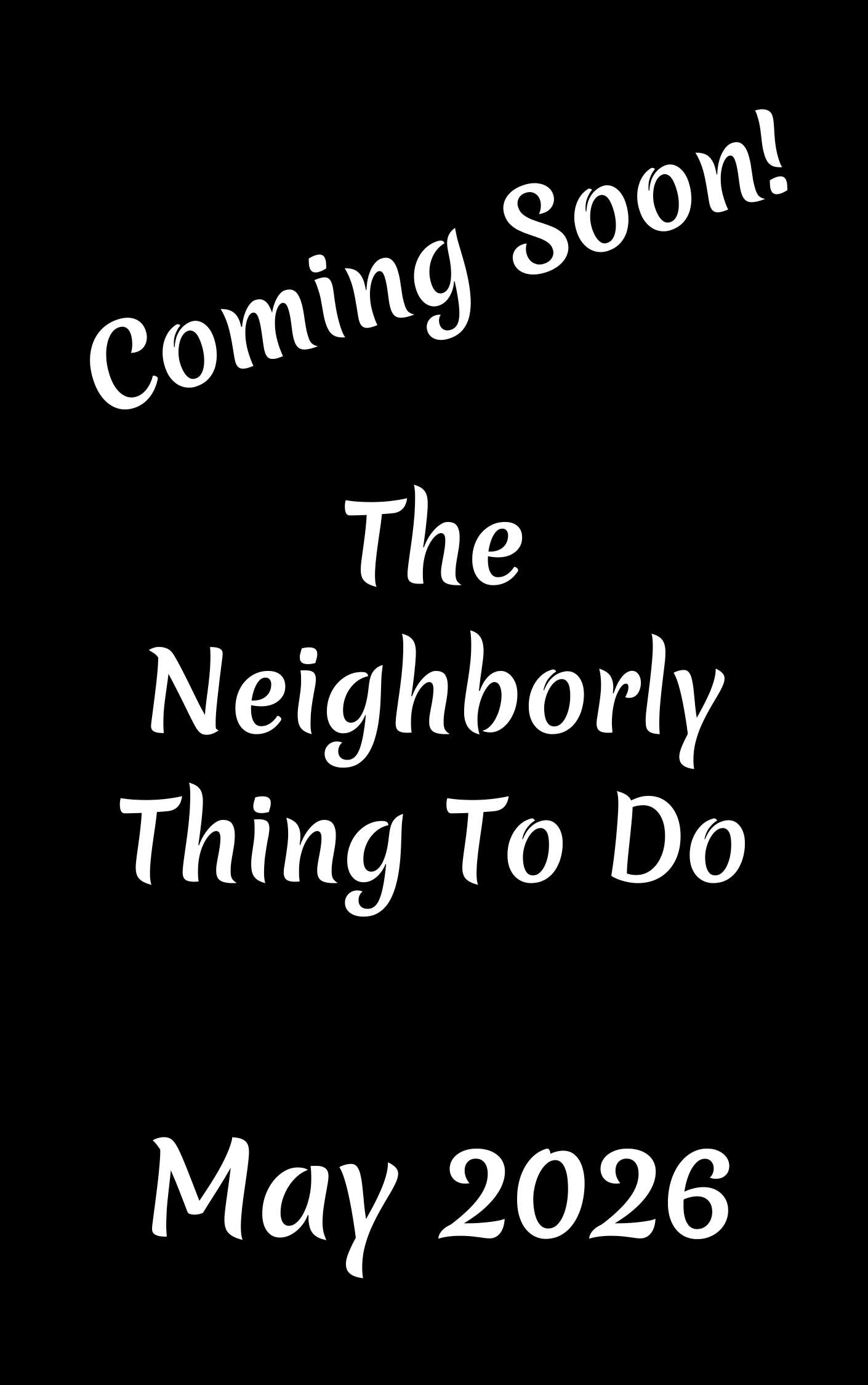 Placeholder cover that says Coming soon! Laurel, February 2026.