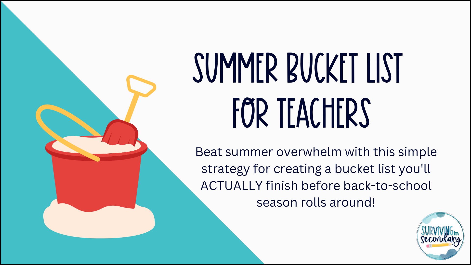 What's on Your Teacher Summer Bucket List?