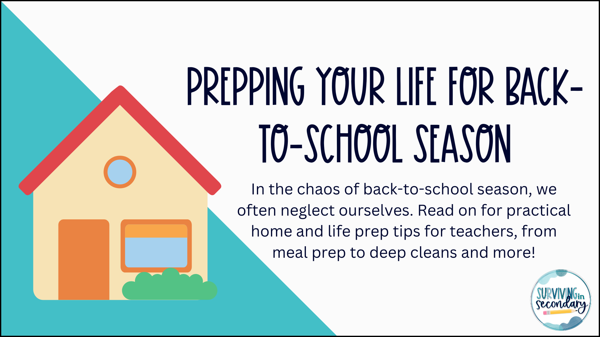 The Back-to-School Tips You Won't Learn in PD: Home and Life Prep for Teachers