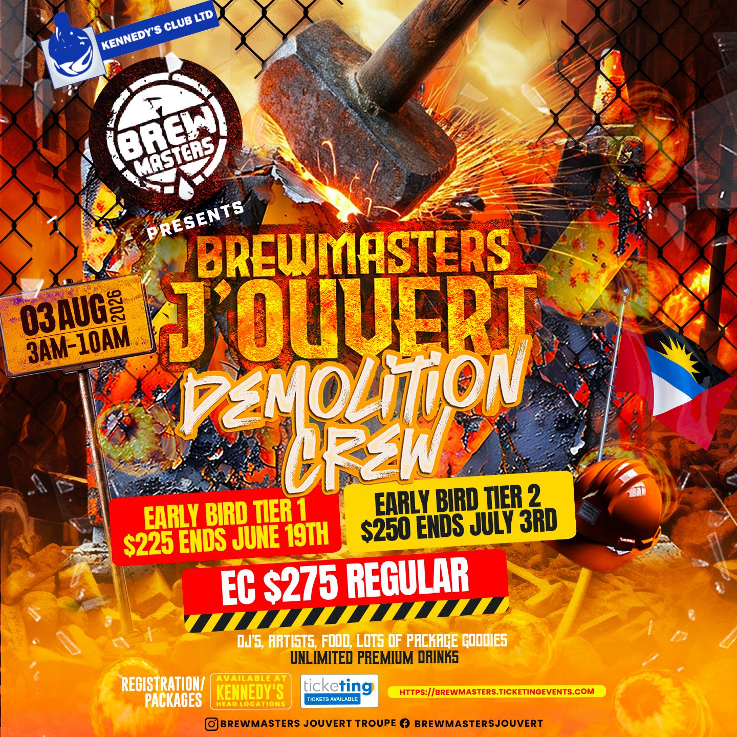 Brewmasters J'ouvert Packages