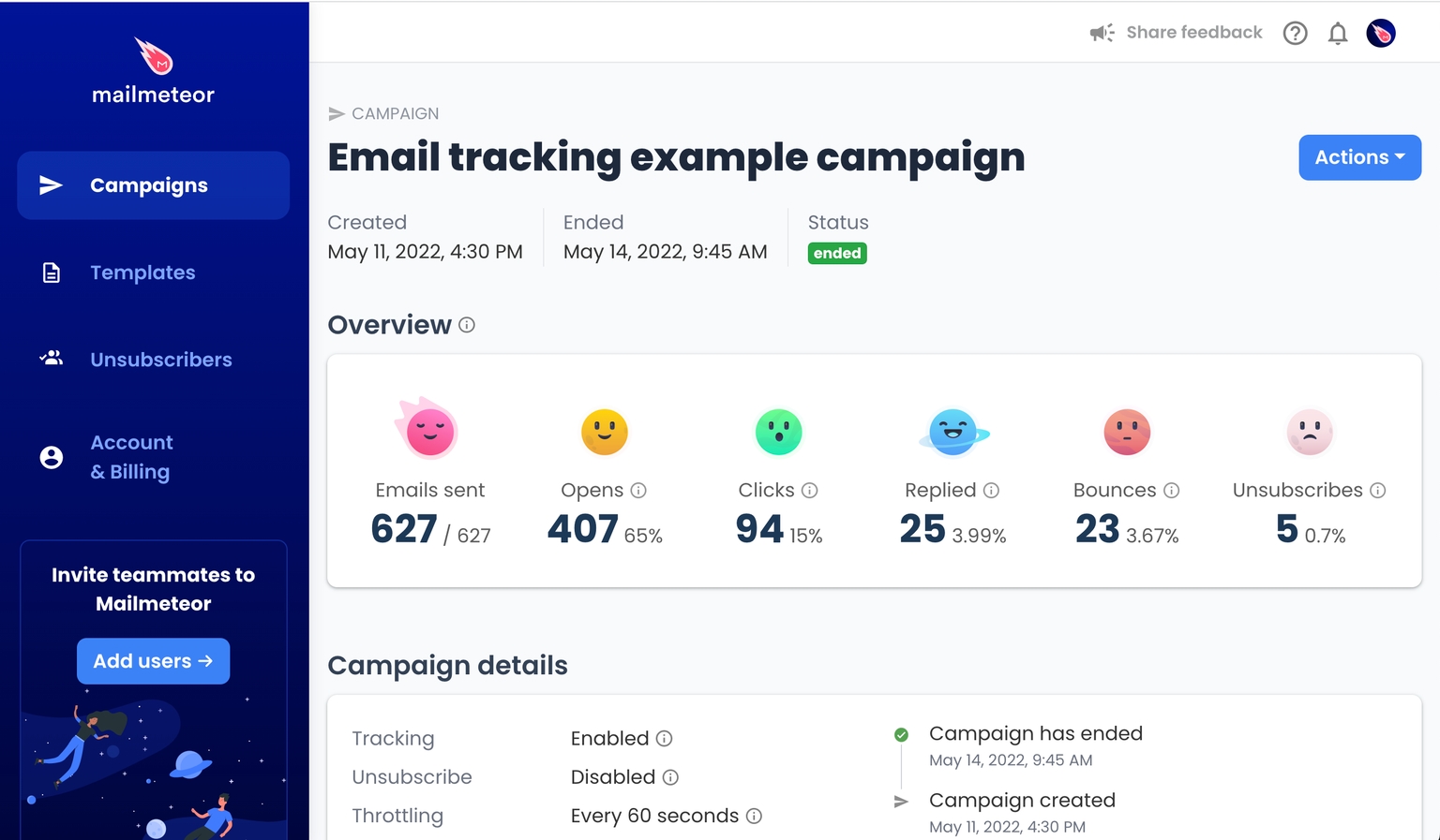 Mailmeteor email tracking