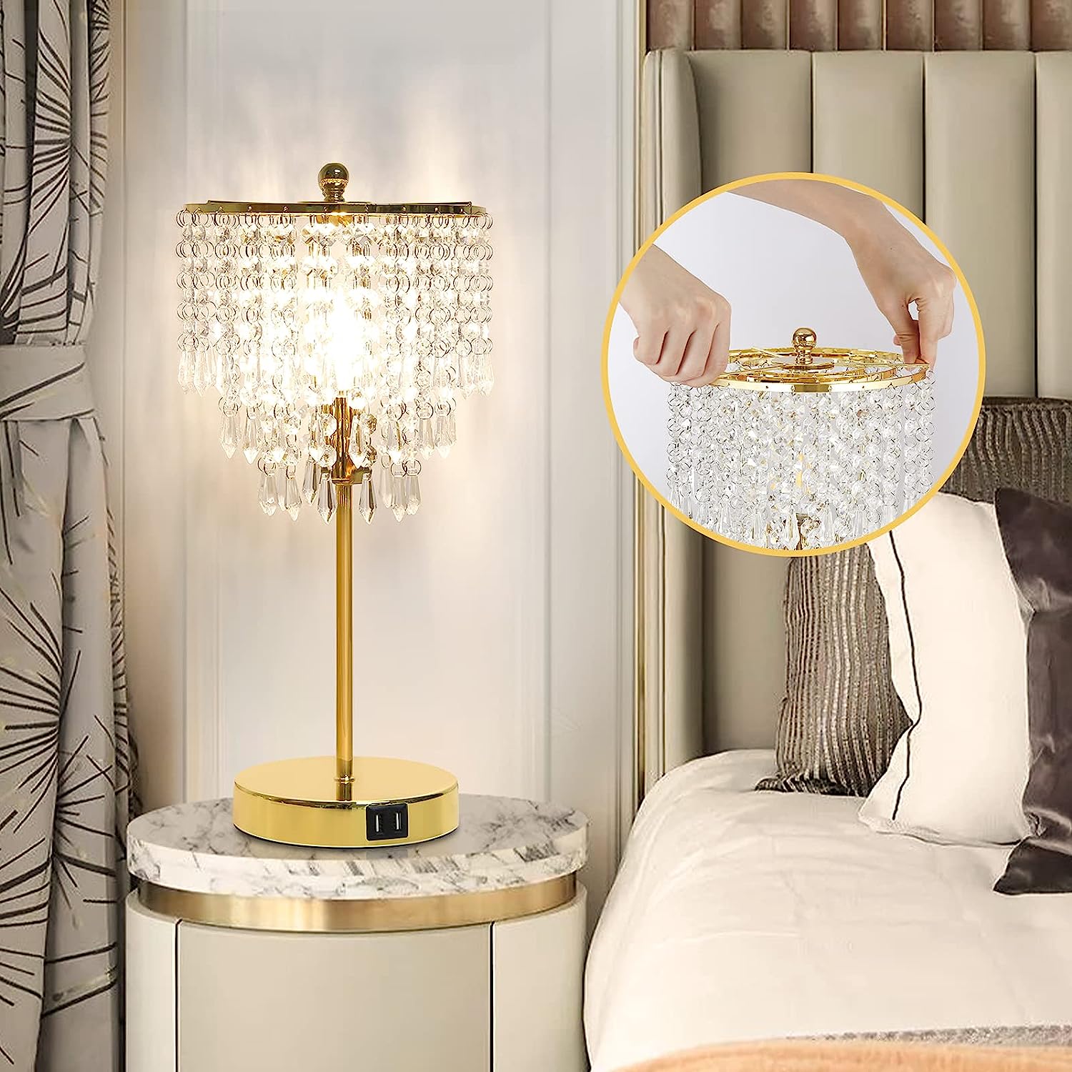 Crystal Table Lamp