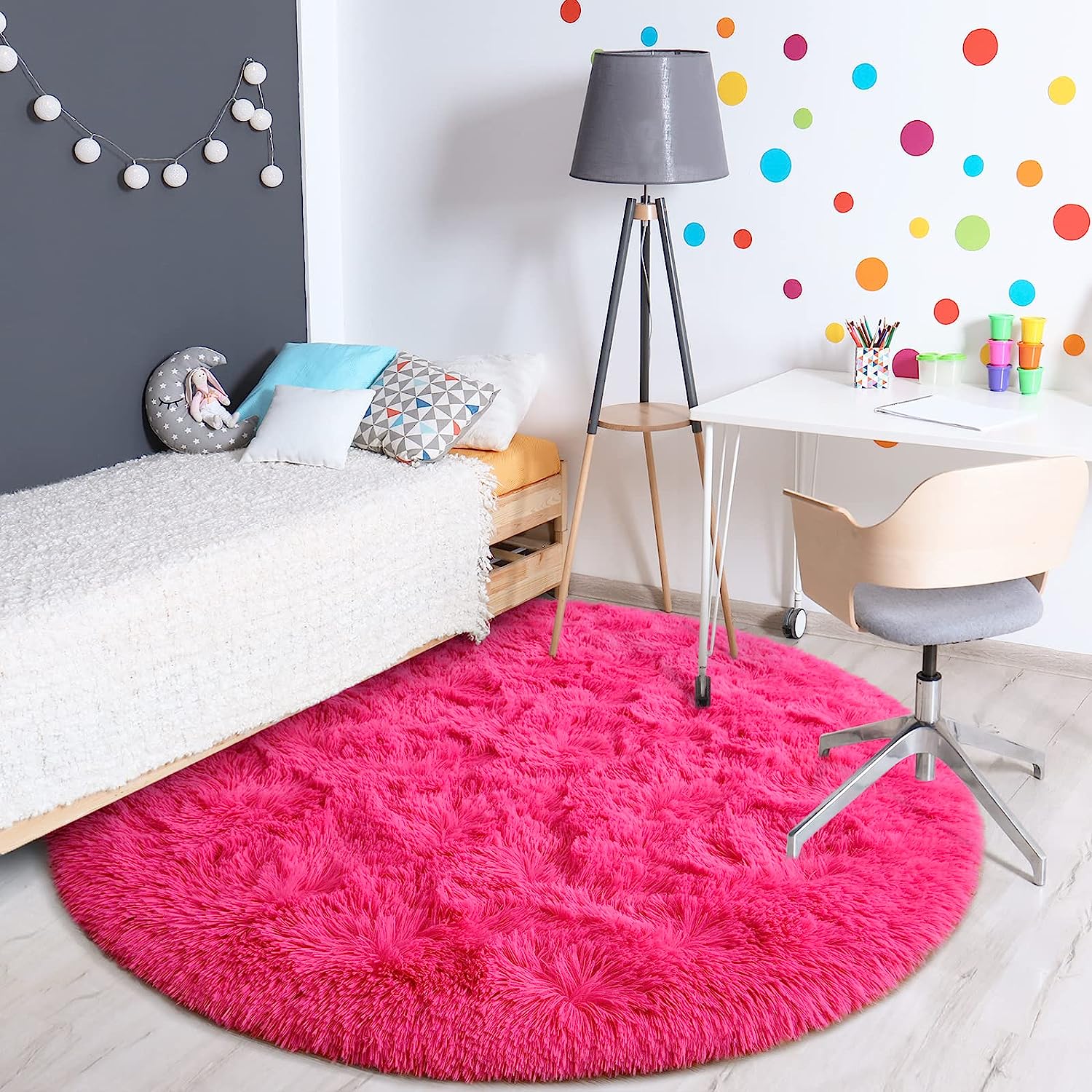 Round Rug for Teens Girls