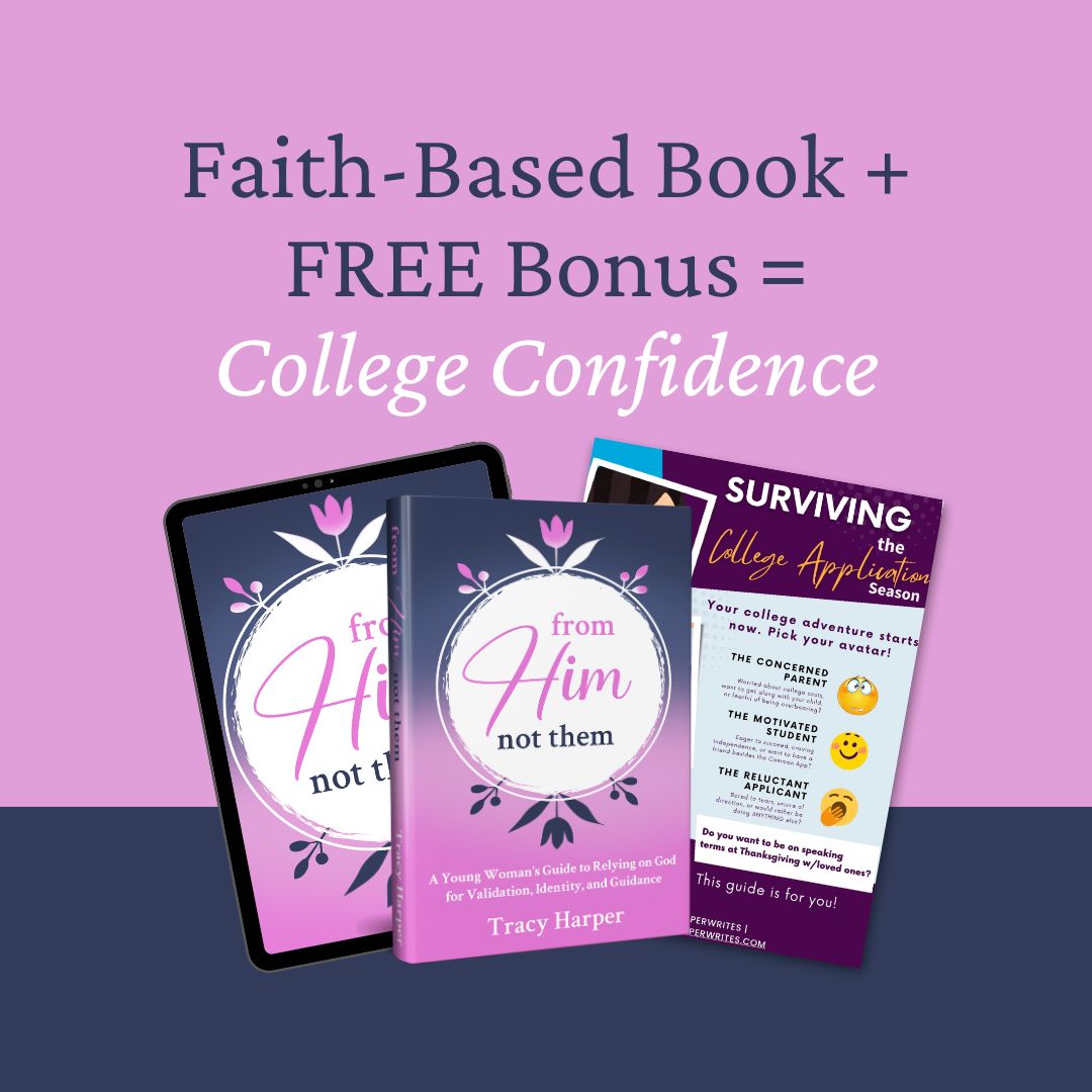 From-Him-Not-Them-by-Tracy-Harper-paperback-and-eBook-featured-with-free-book-bonus-college-prep-guide