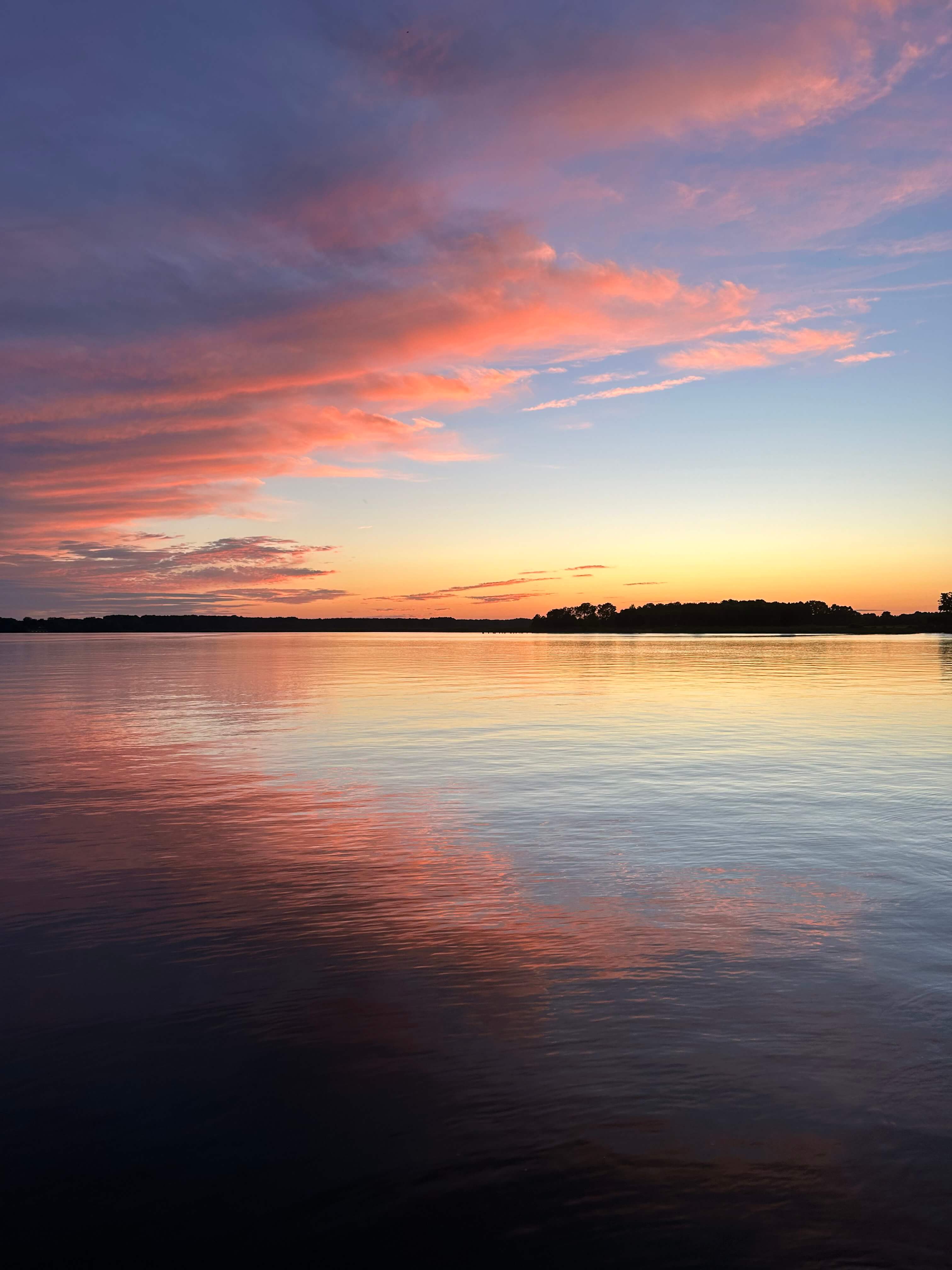 Sunset over the Choptank River on Maryland’s Eastern Shore