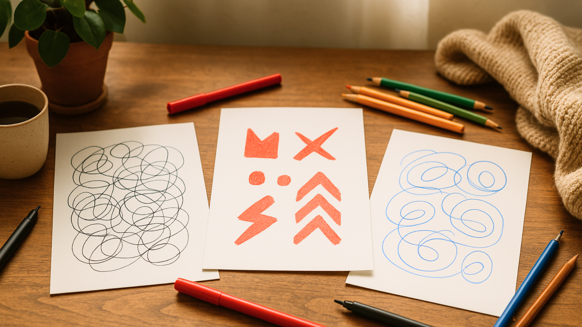 Creative Ways to Let Go: Simple Drawing Techniques for Stress Relief