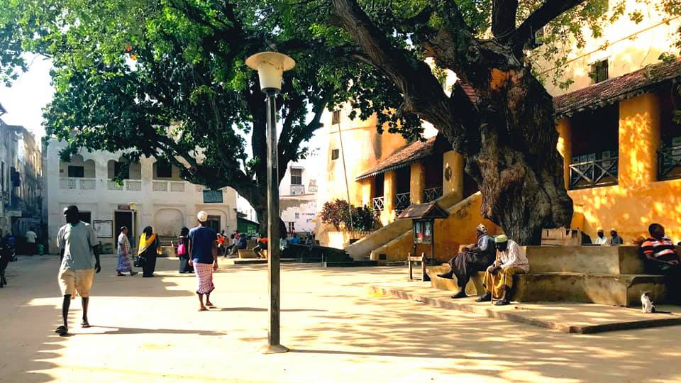 Old Square in Lamu Island that we visit with Digital Nomads