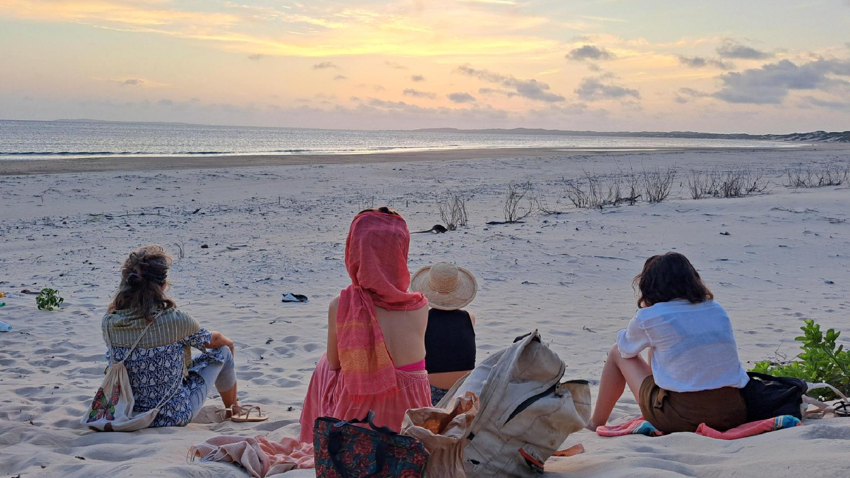 Digital Nomads in Kenya enjoy a sunset