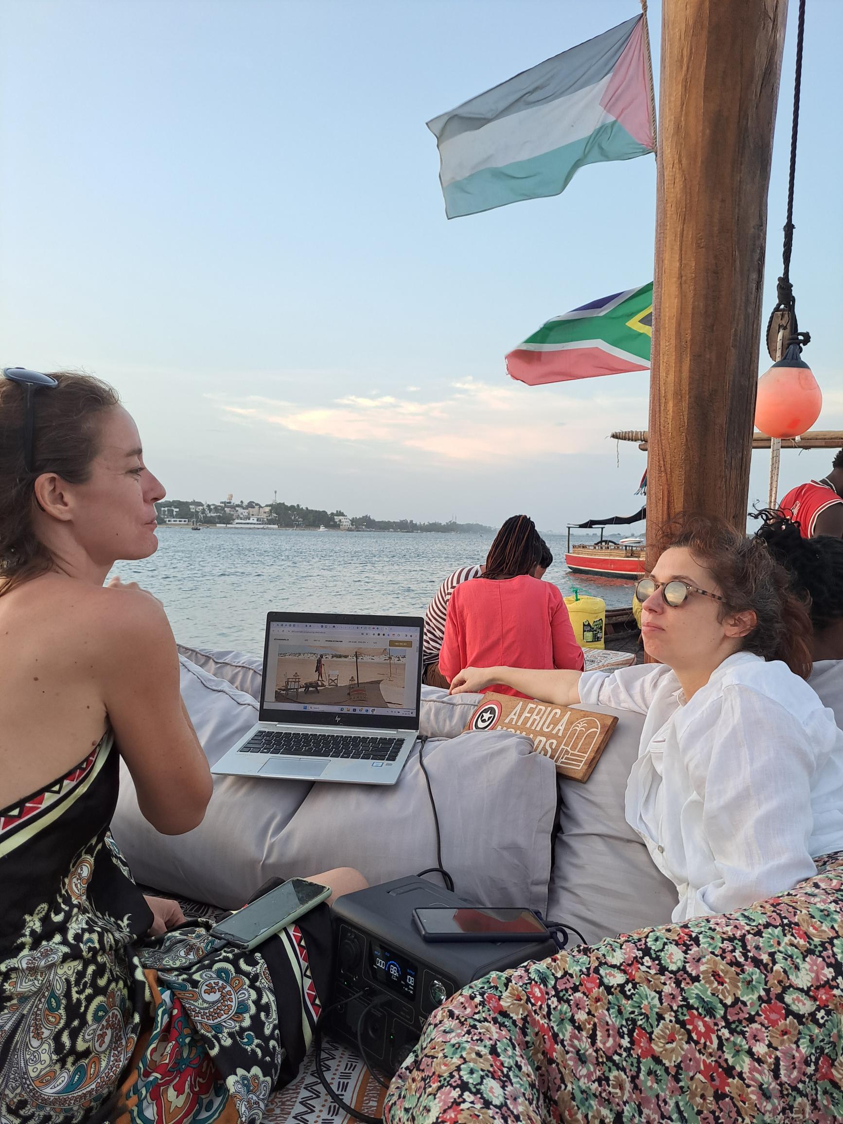 Best places in Africa to work as a Digital Nomad. Work from a boat!
