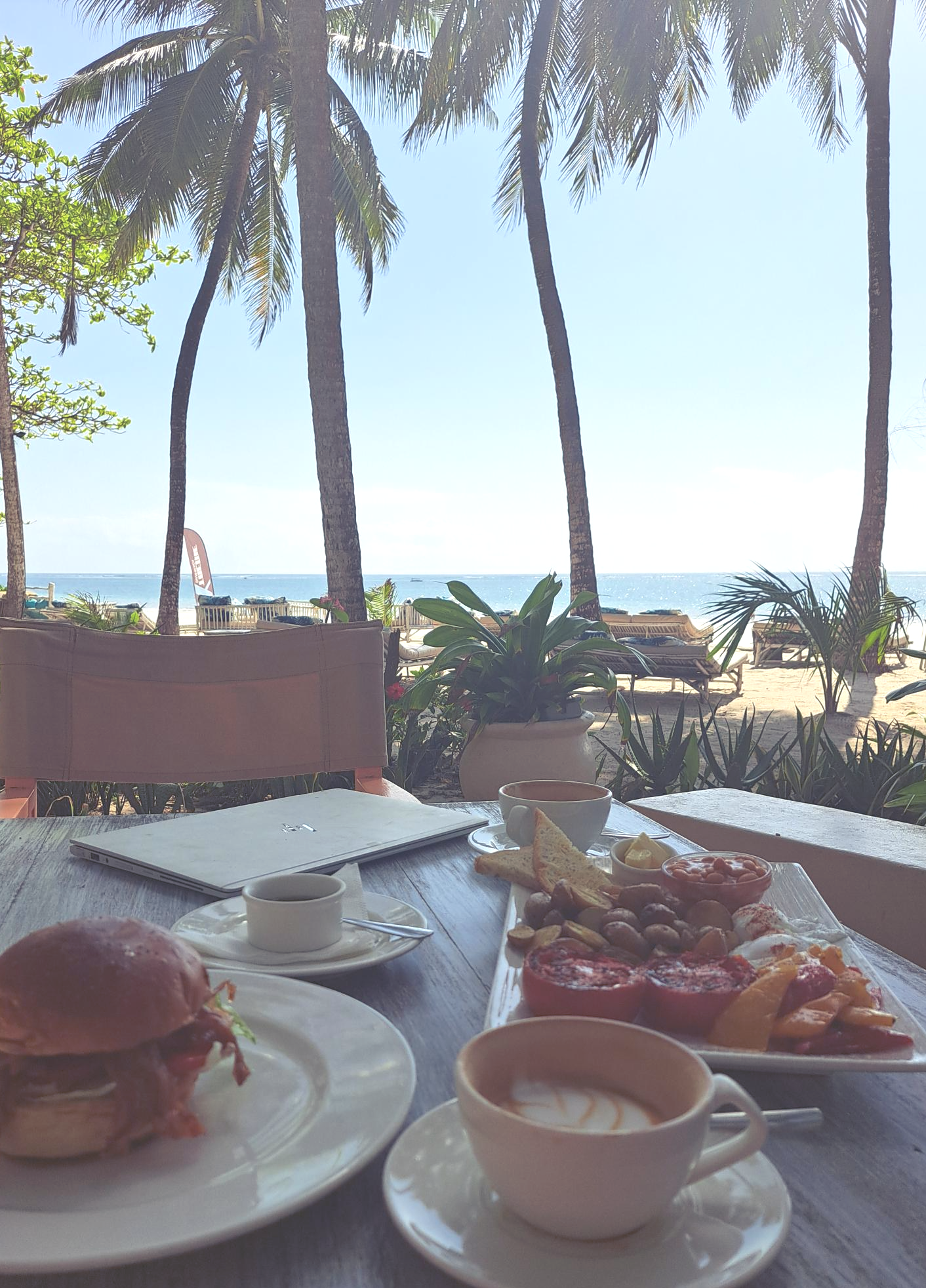 Heartful breakfast in one of the best cafes where to work from in Diani as a Digital Nomad