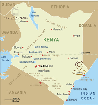 AfricaNomads map of Kenya for Digital Nomads