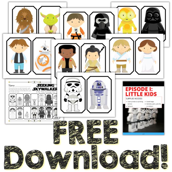 free printable Star Wars scavenger hunt