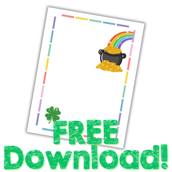 free printable leprechaun trap note template