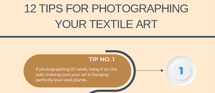 12 tips for photographing your textile art