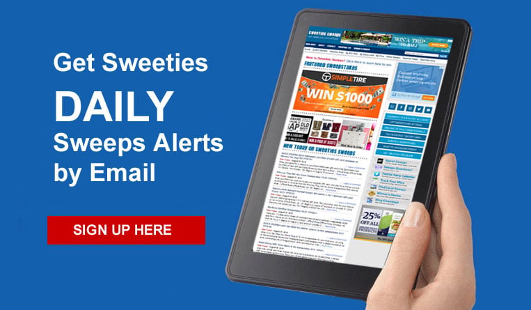 Sweeties Sweeps Daily Email Subscribers