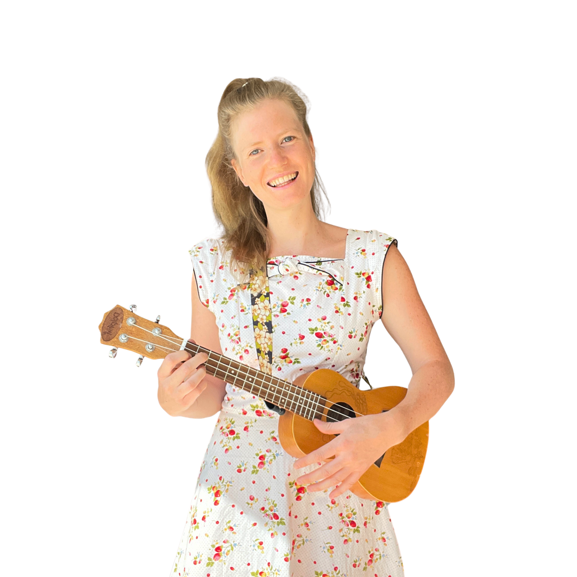 Julia playing ukulele