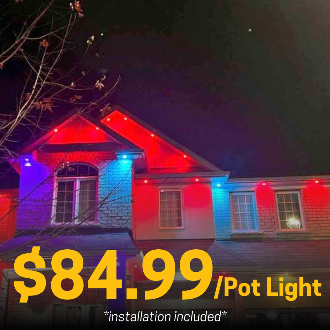 outdoor pot lights installation price