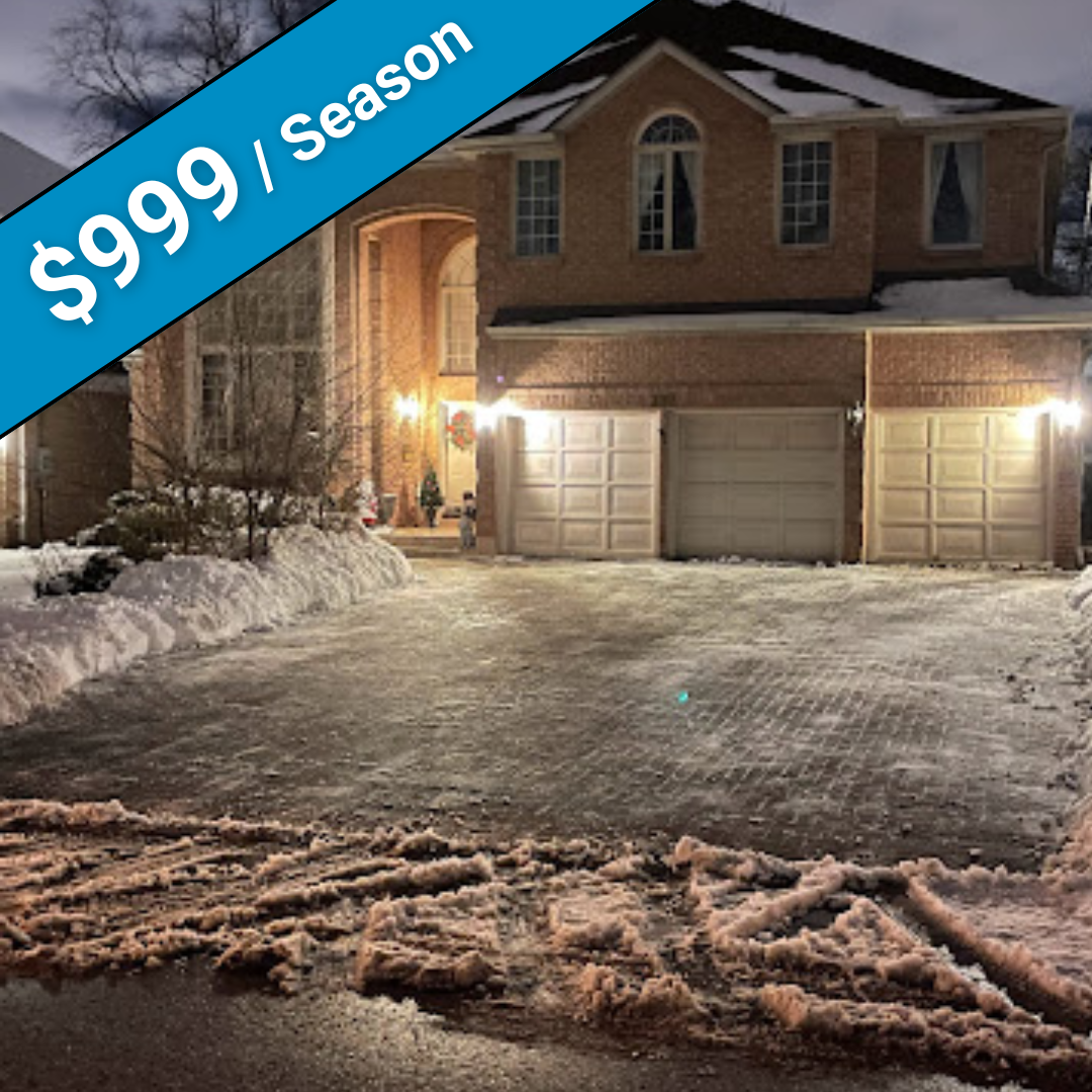 Snow removal price 6 car driveway