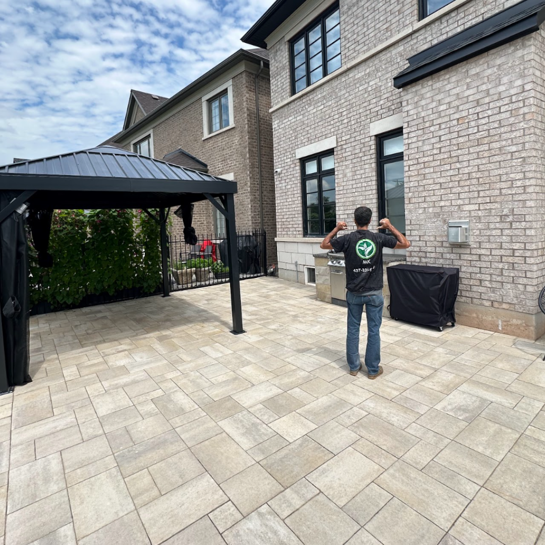 backyard sod installation
