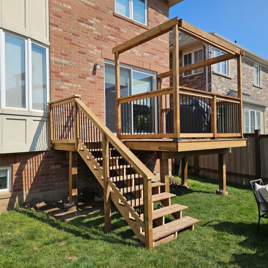 wood fence installation