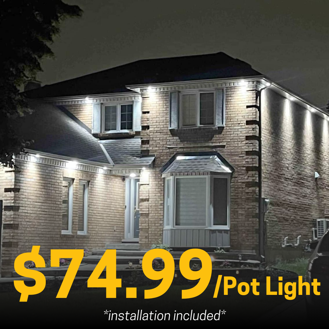 outdoor pot lights installation price