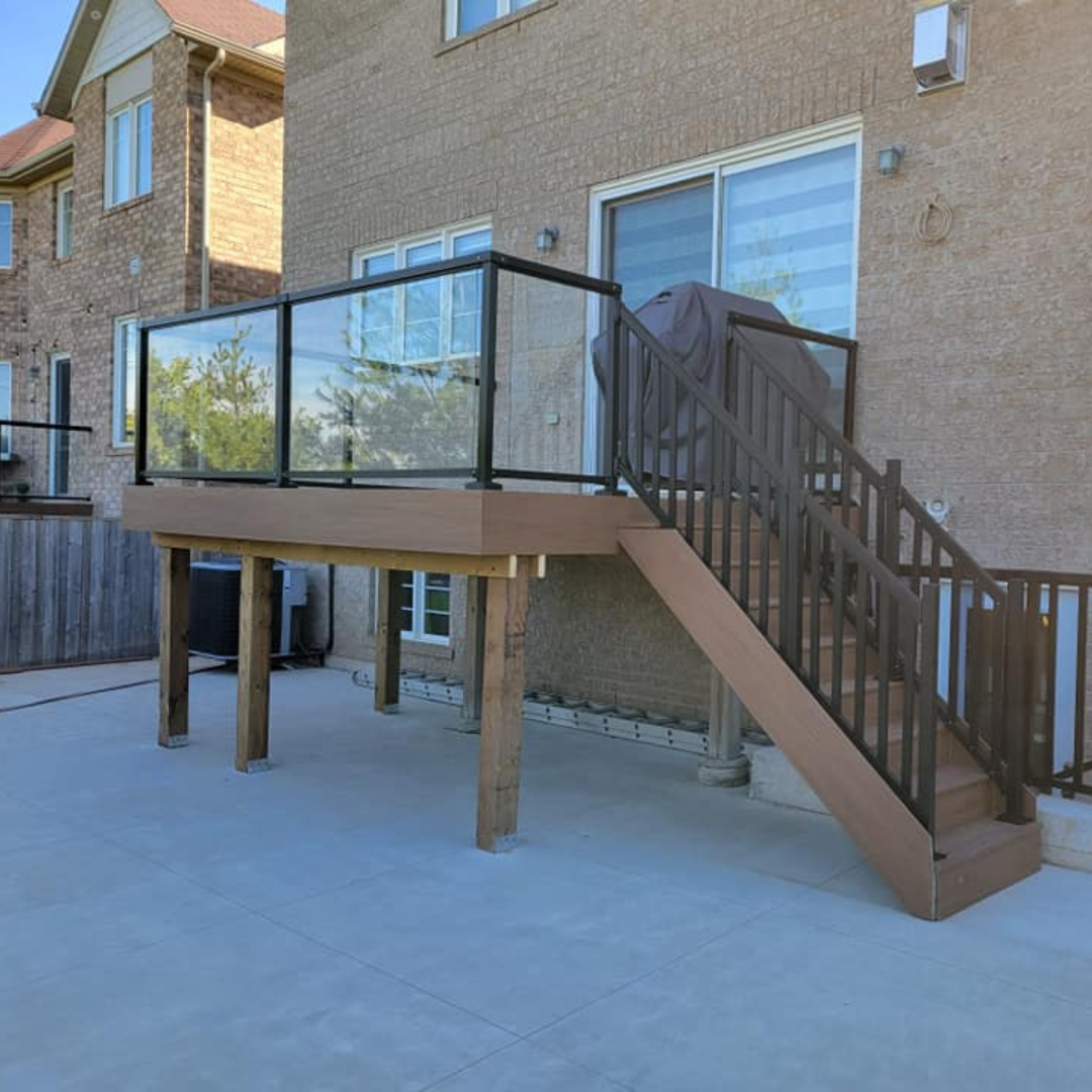 wood fence installation