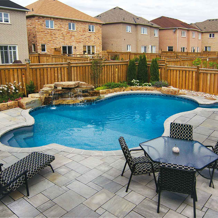 Pool Installation In Backyard