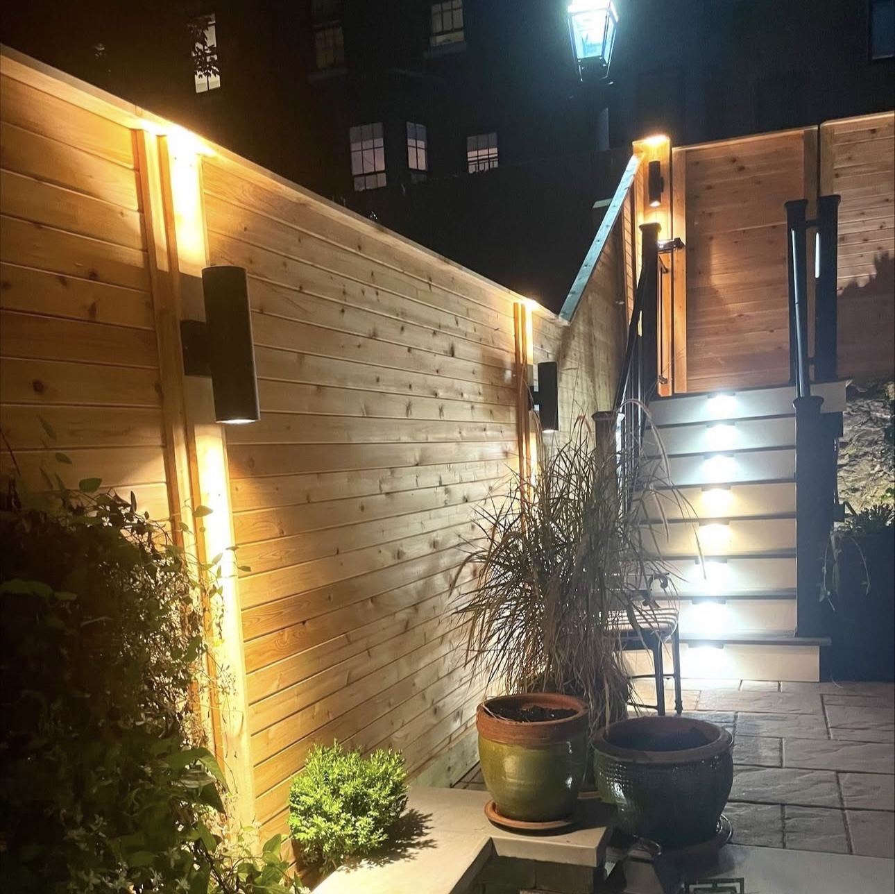 wood fence installation