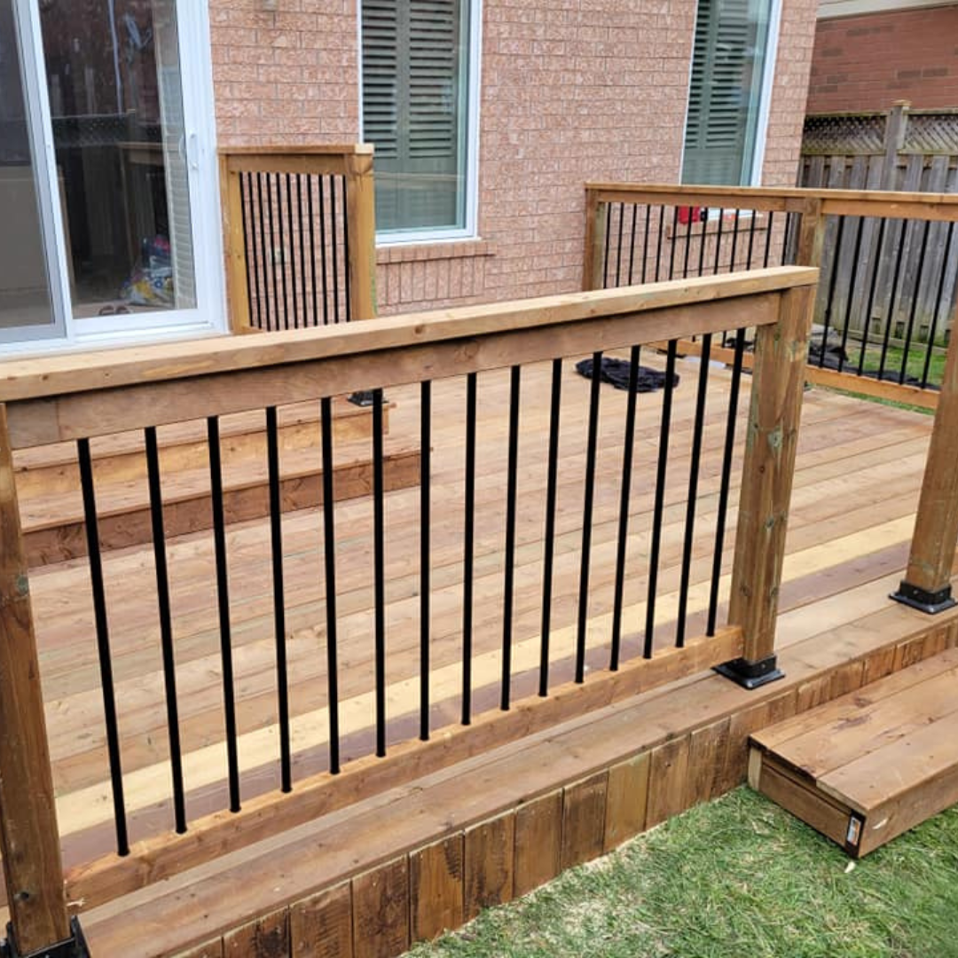 wood fence installation