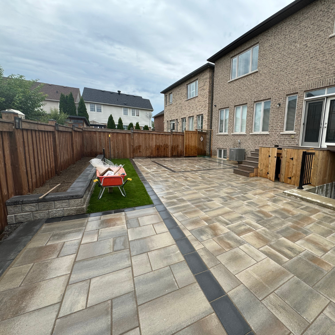 backyard sod installation