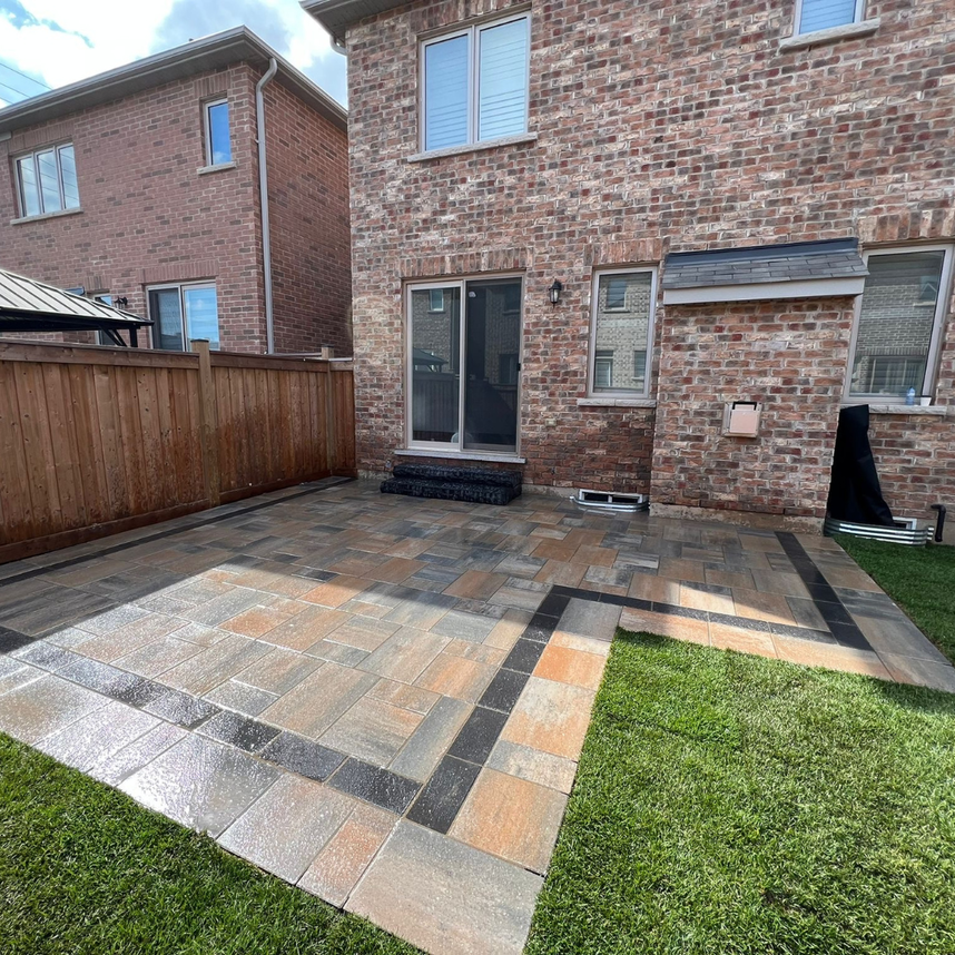 backyard sod installation