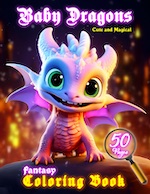 Baby Dragon Coloring Book: Color Cute Fantasy Dragons in a Magical World of Coloring Fun for Relaxation and Stress Relief, Sparking Adorable Creativity for Adults, Teens, and Kids Ages 8-12