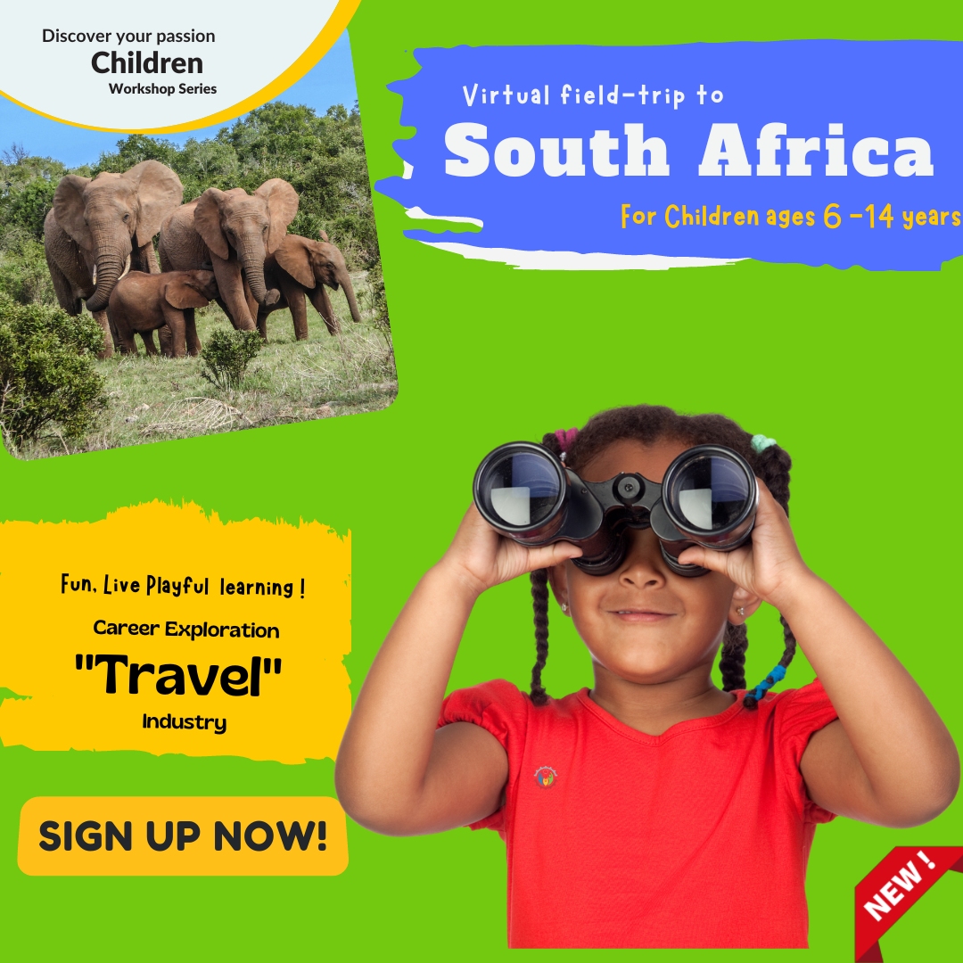 INSPIRELY passion discovery workshops virtual field trip to South Africa