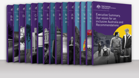 Photo of Royal Commission Final Report volumes