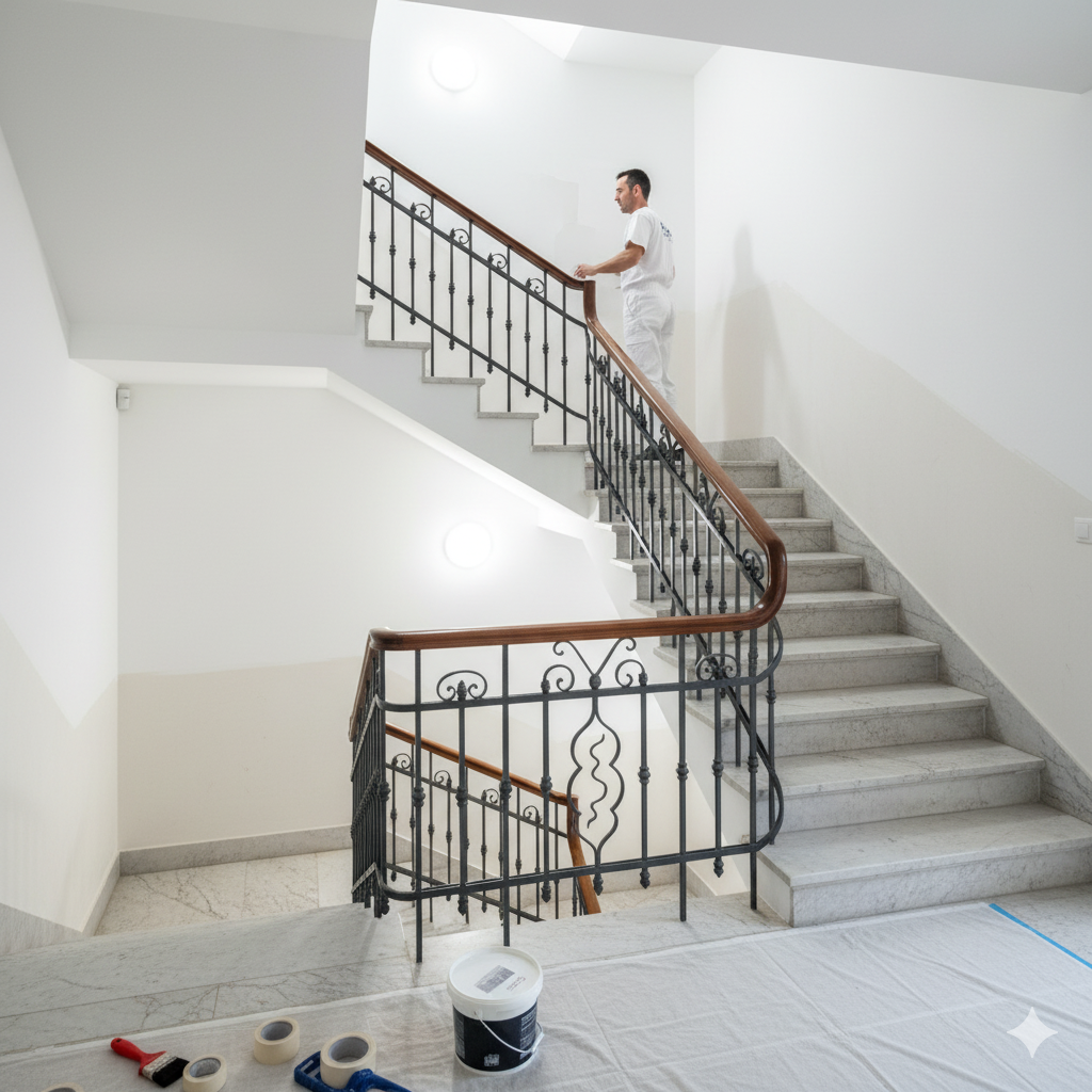 Pintura de comunidades y escaleras