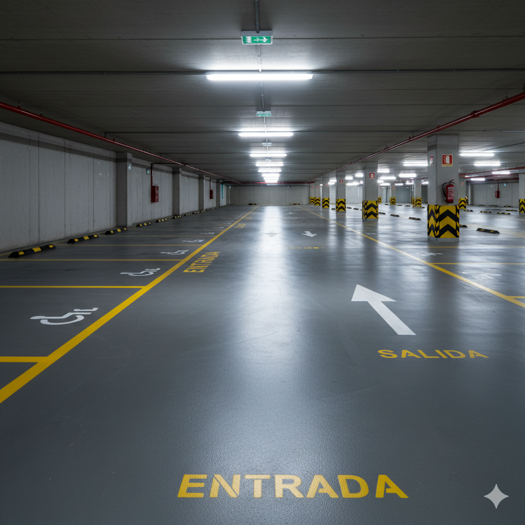 Pintura de parkings y garajes