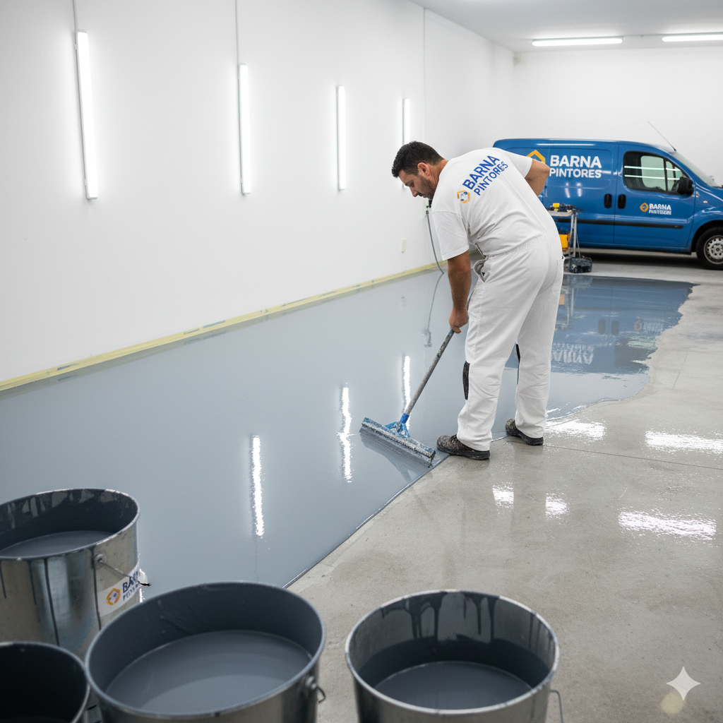 Pintura epoxi para suelos