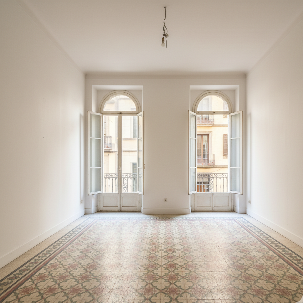 Después – piso pintado