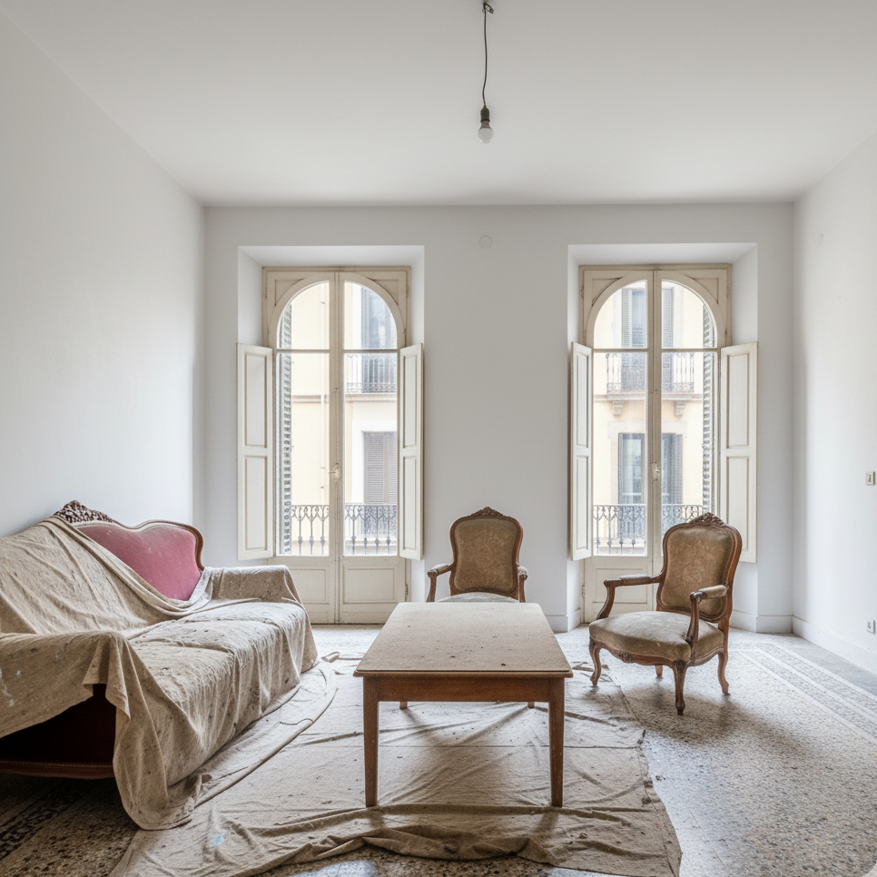 Después – salón pintado