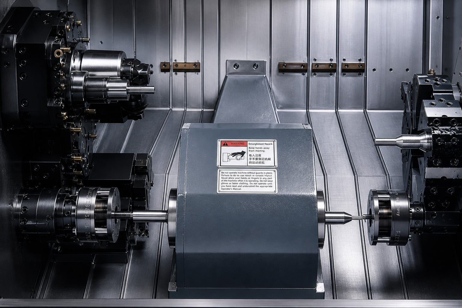 Fastcut TL10 OP10 automation facing and centering station on a shaft production line