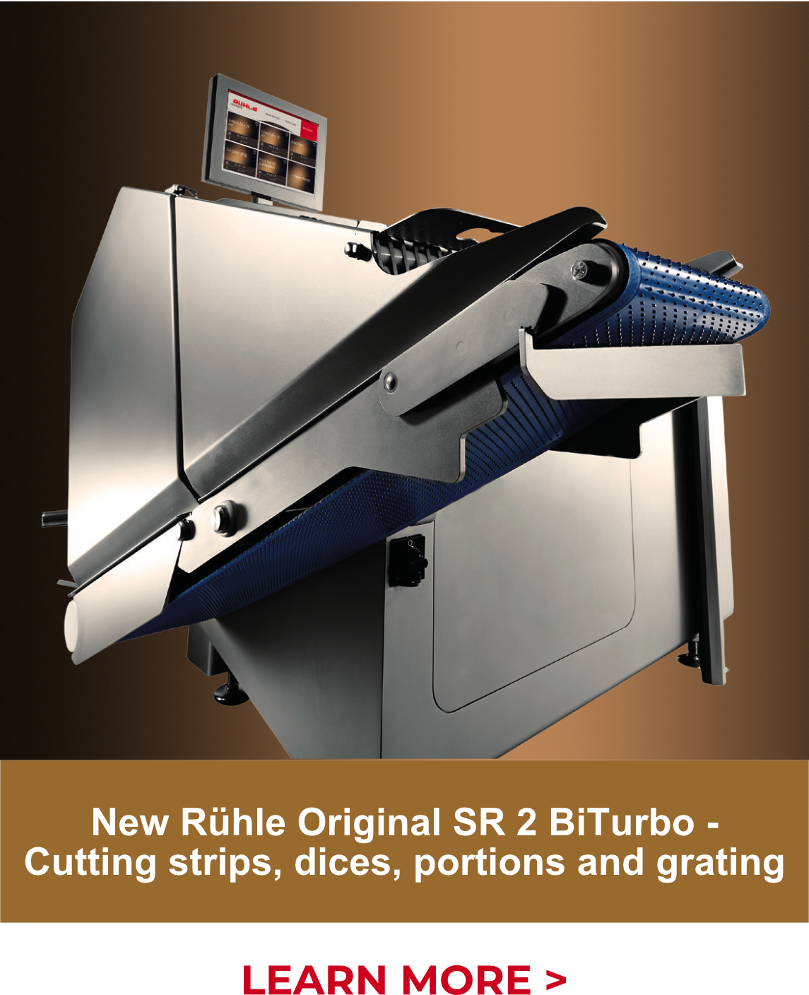 New Rühle Original SR 2 BiTurbo - Cutting strips, dices, portions and grating