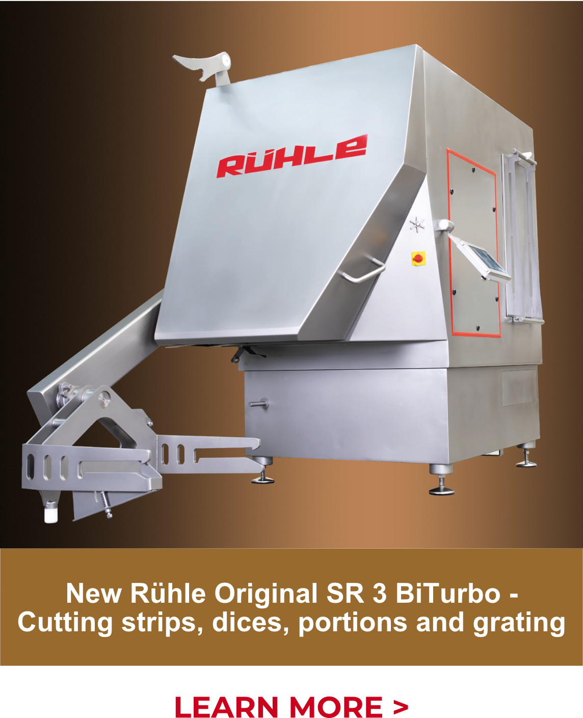 New Rühle Original SR 3 BiTurbo - Cutting strips, dices, portions and grating