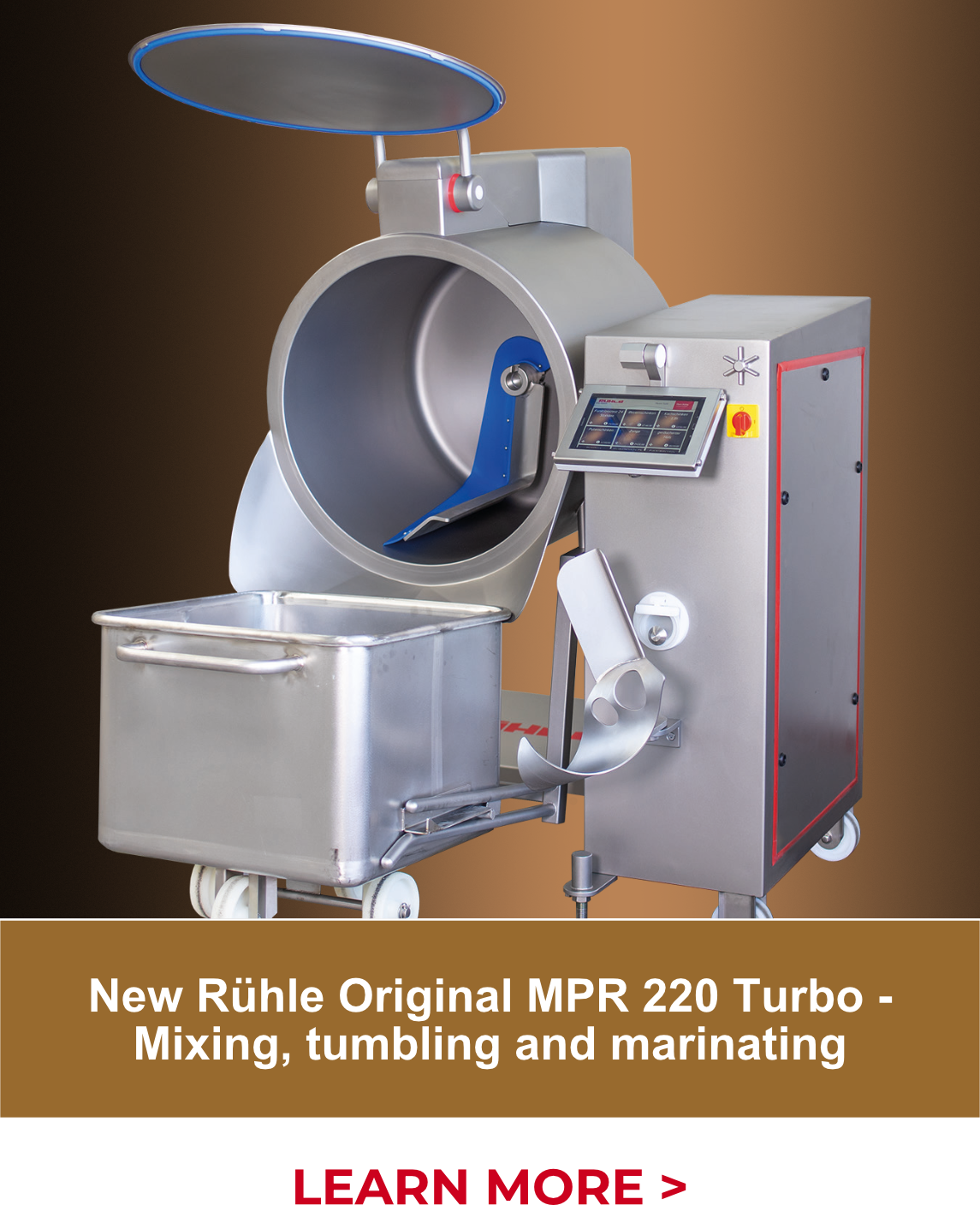 New Rühle Original MPR 220 Turbo - Mixing, tumbling and marinating