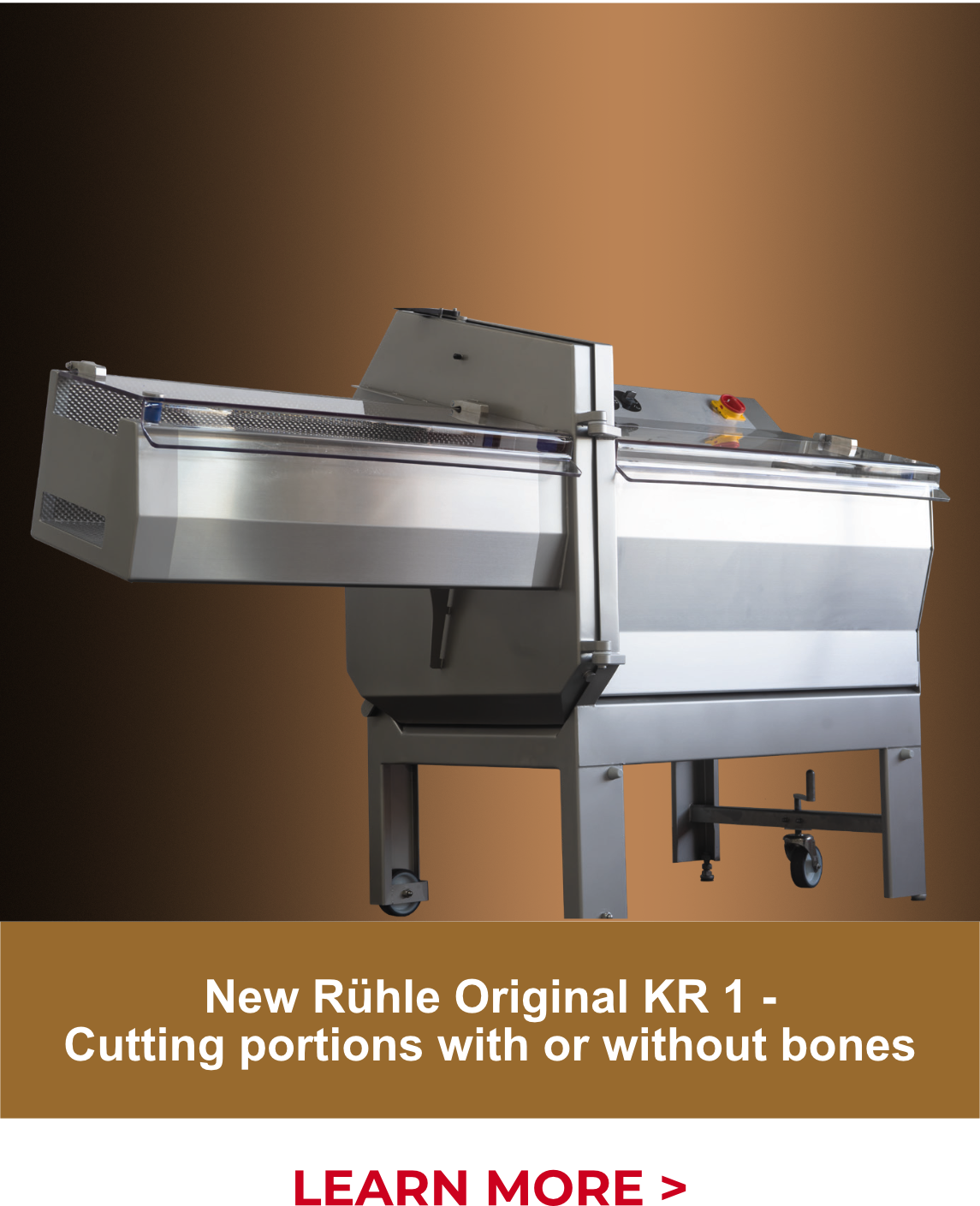 New Rühle Original KR 1 -  Cutting portions with or without bones