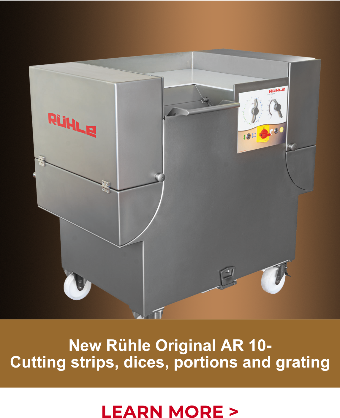 New Rühle Original AR 10 - Cutting strips, dices, portions and grating
